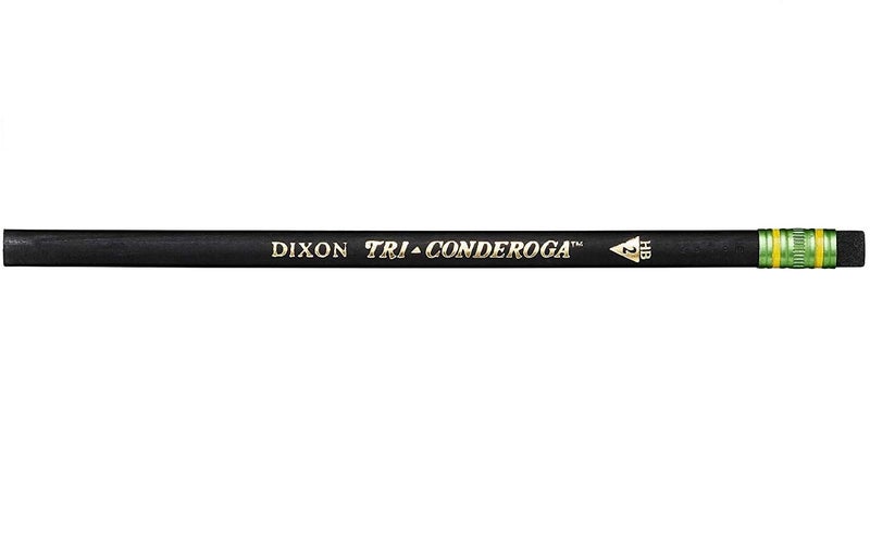 Dixon Tri-Conderoga Triangular #2 Pencils, Wood-Cased, Black, 2 Packs of Pack of 12 (22500) (Bundle) - Image 4